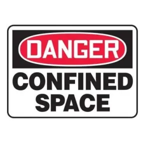 OSHA Danger Safety Sign: Confined Space