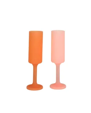 Peach   Petal | Seff | Silicone Unbreakable Champagne Flute