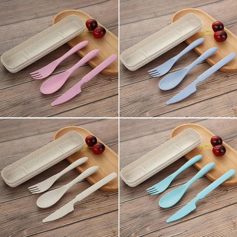 Portable Wheat Straw Cutlery Set