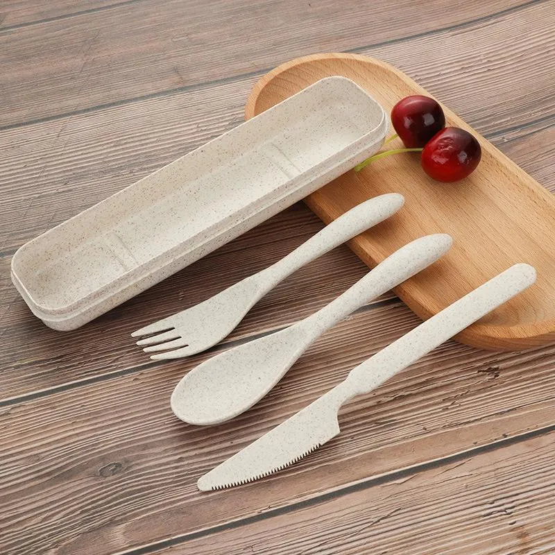 Portable Wheat Straw Cutlery Set