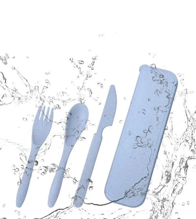Portable Wheat Straw Cutlery Set