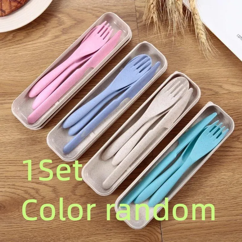 Portable Wheat Straw Cutlery Set