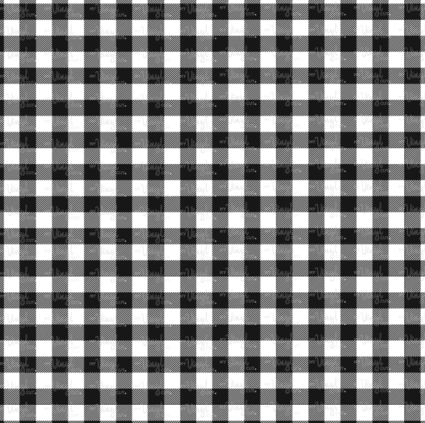 Printed Vinyl & HTV WHITE AND BLACK BUFFALO PLAID