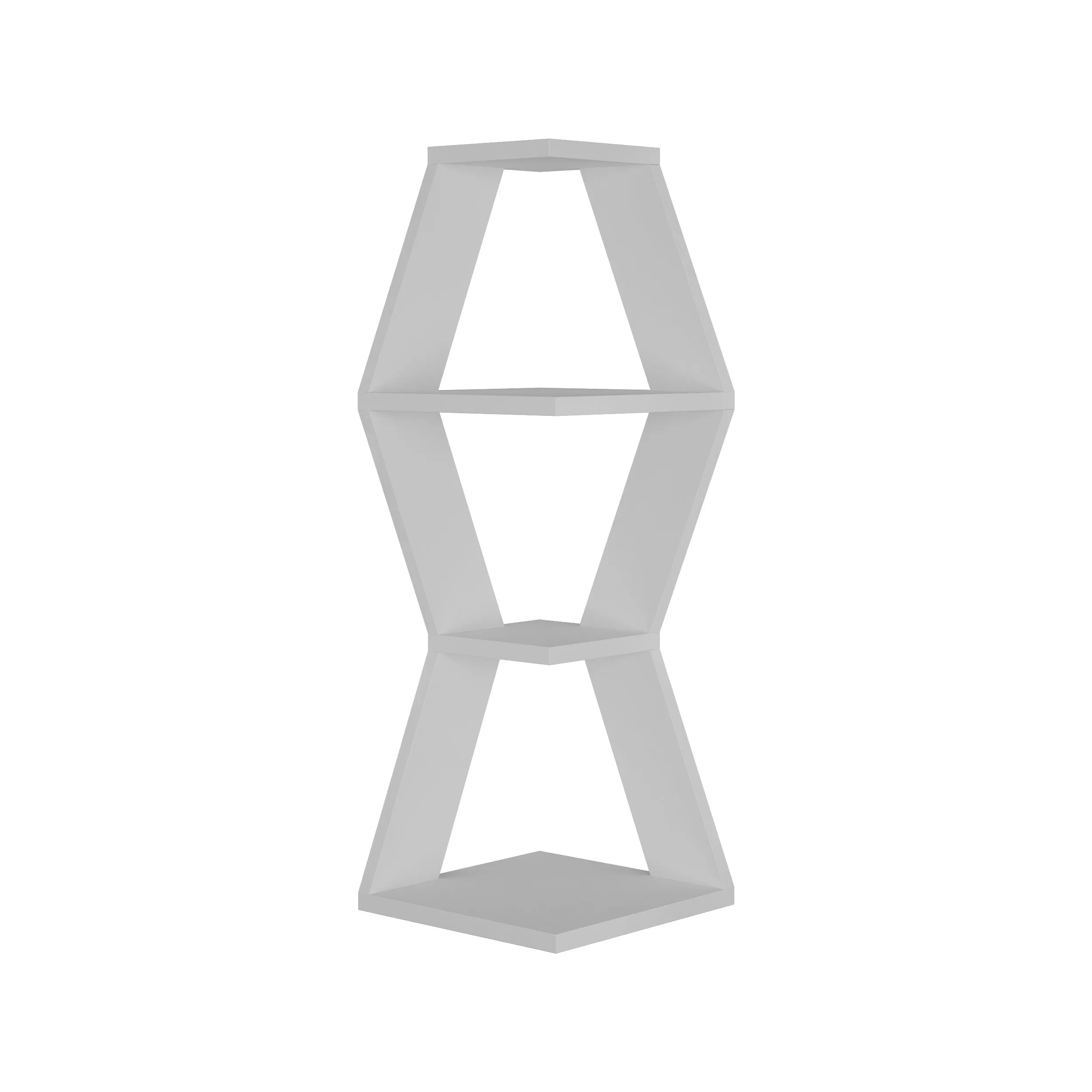 Sablor Modern Corner Shelf 86cm Narrow