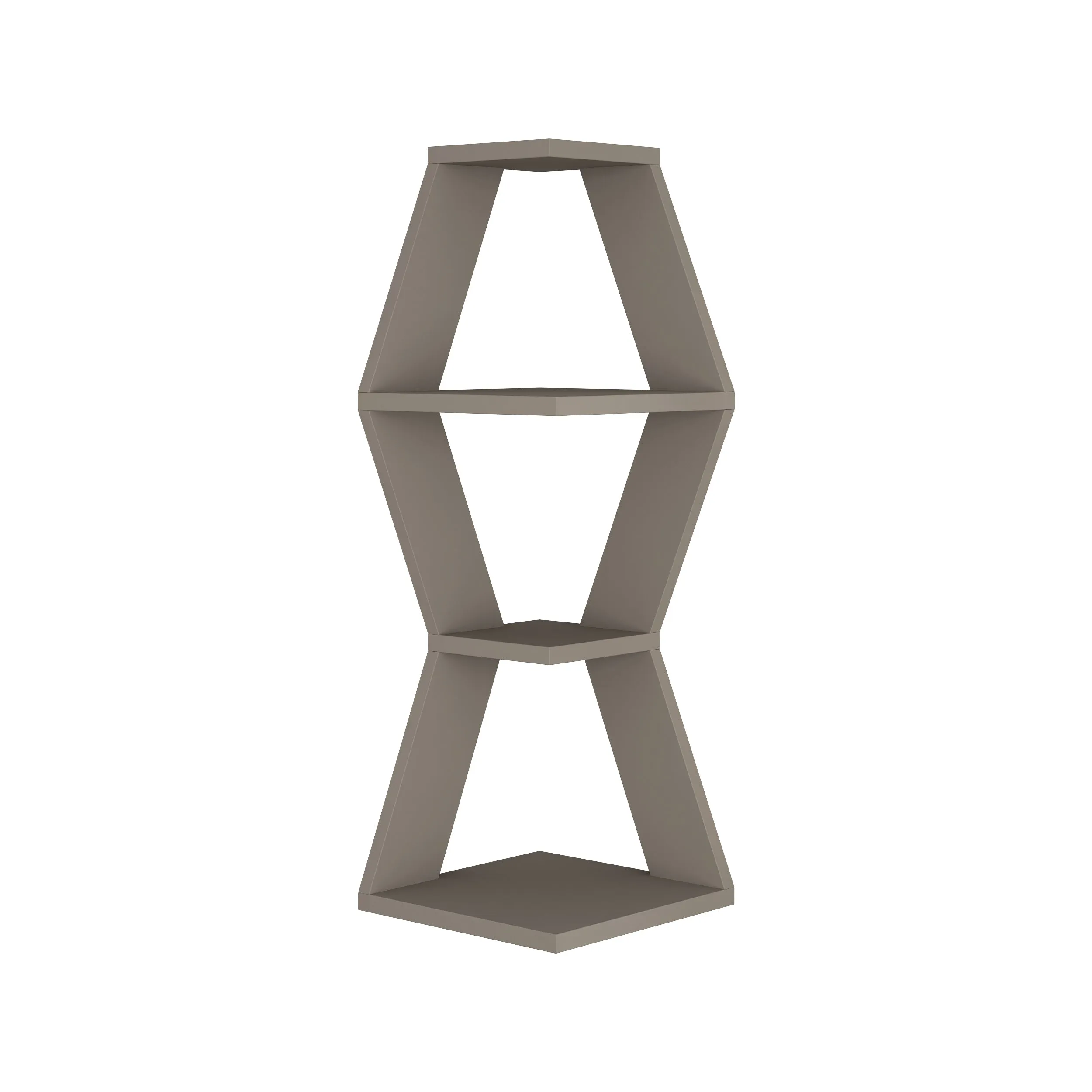 Sablor Modern Corner Shelf 86cm Narrow