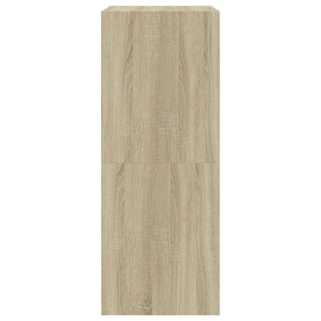 Shoe Cabinet with 2 Flip-Drawers Sonoma Oak 80x42x108 cm
