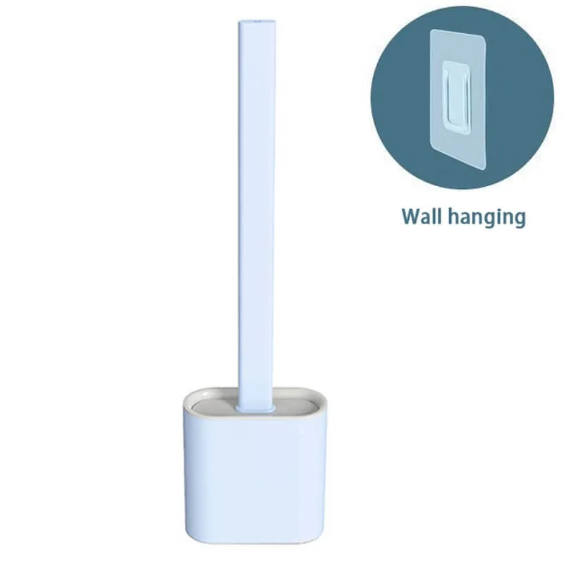 Silicone Toilet Brush Cleaner With Holder