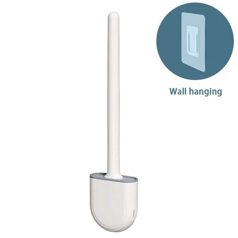 Silicone Toilet Brush Cleaner With Holder