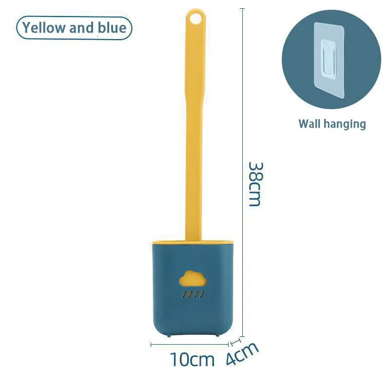 Silicone Toilet Brush Cleaner With Holder