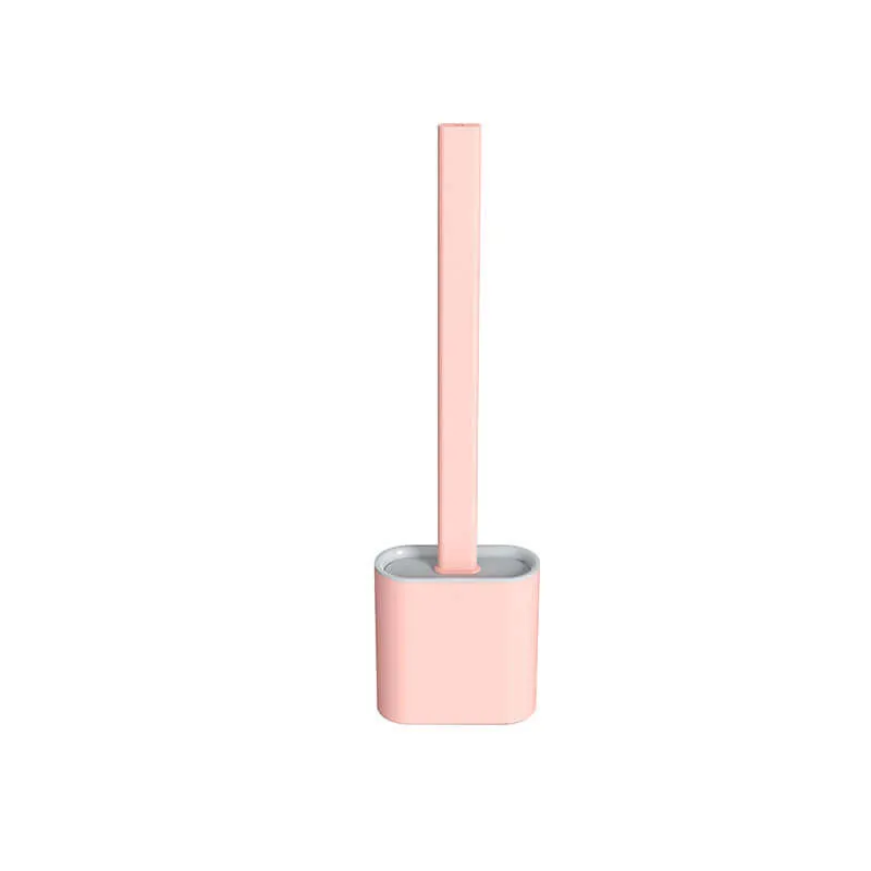 Silicone Toilet Brush Cleaner With Holder
