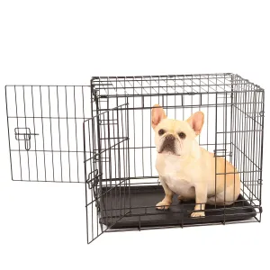 Small Double Door Dog Crate
