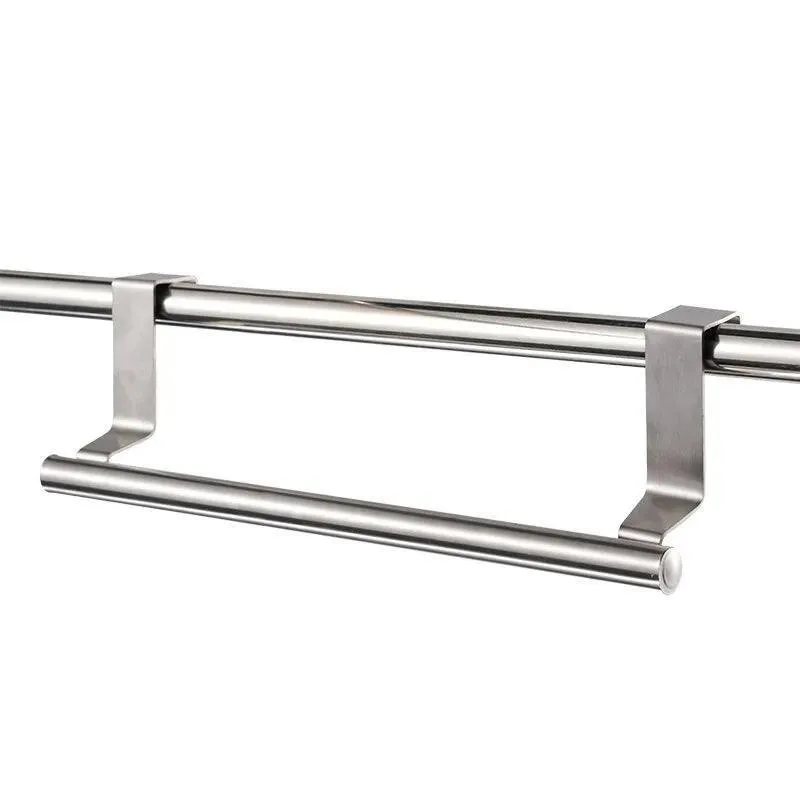 Stainless Steel Over Door Towel Bar Rack: Space-Saving Organizer