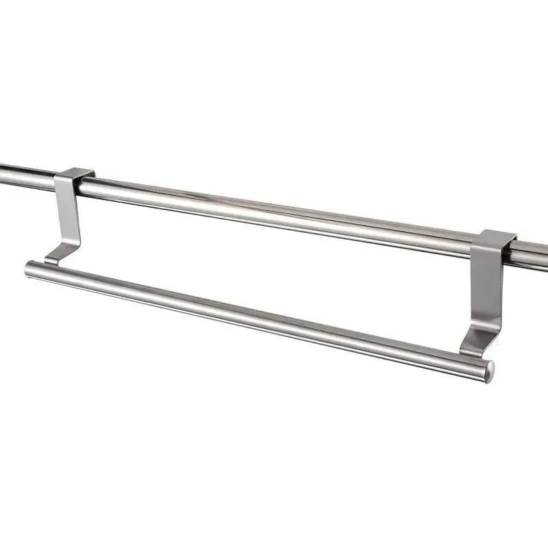 Stainless Steel Over Door Towel Bar Rack: Space-Saving Organizer