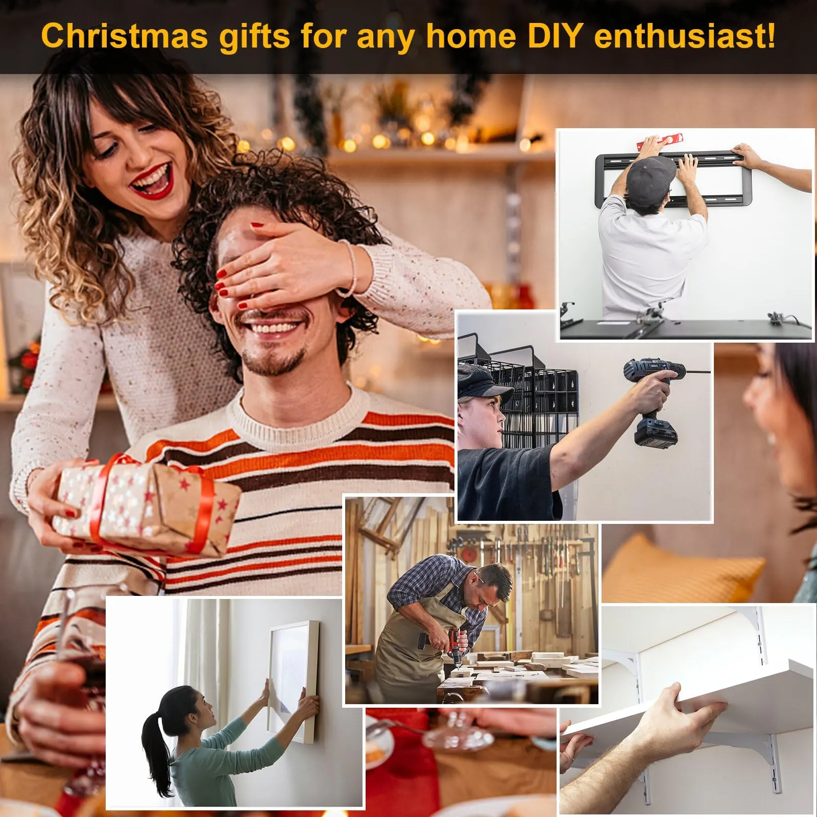 Stud Finder Wall Scanner - 5 in 1 Stud Finder Tool w/Microprocessor Chip and HD LCD Display, Stud Detector Beam Finders for the Center and Edge of Wood AC Wire Metal Studs Joist Pipe (Caviar)