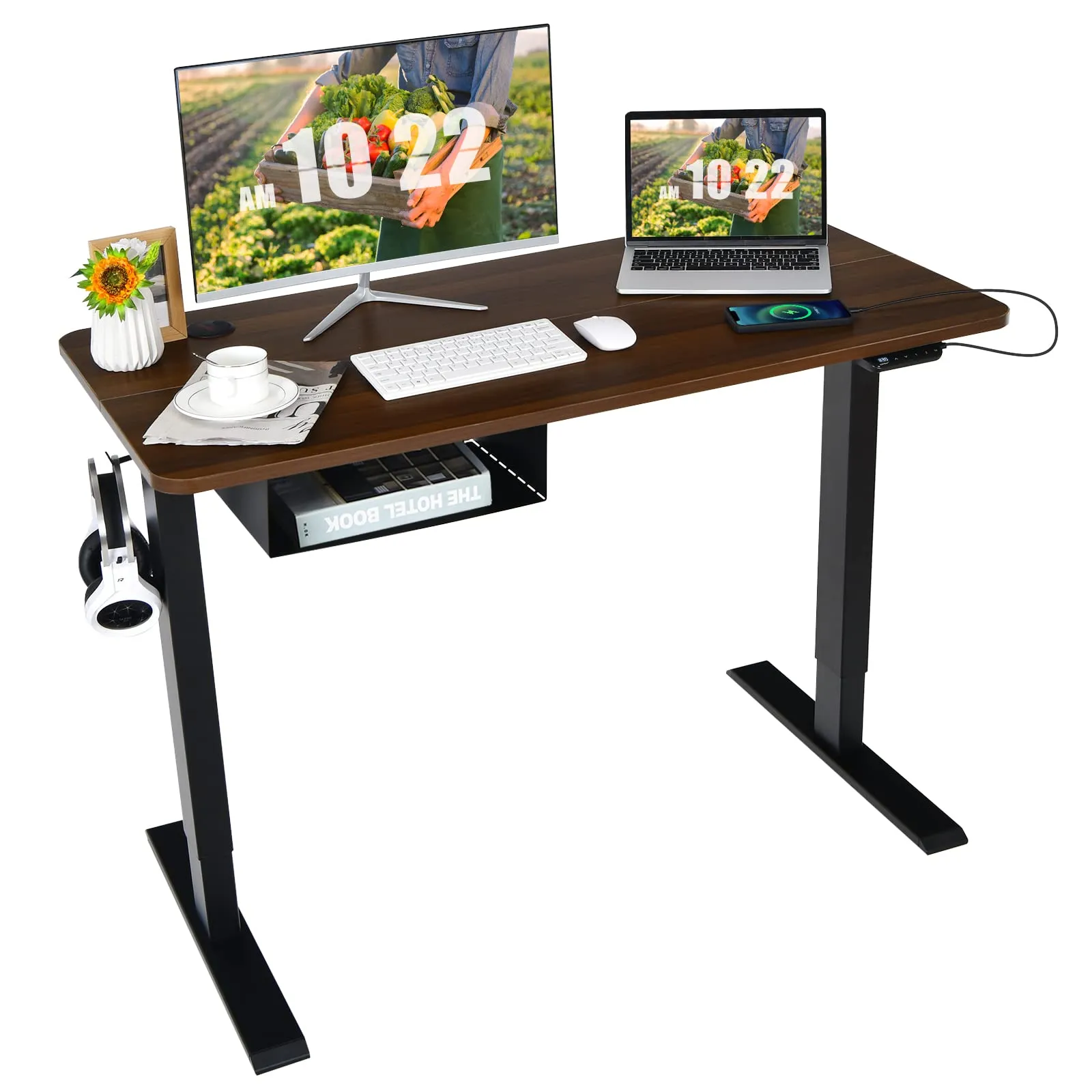 Tangkula Electric Height Adjustable Standing Desk