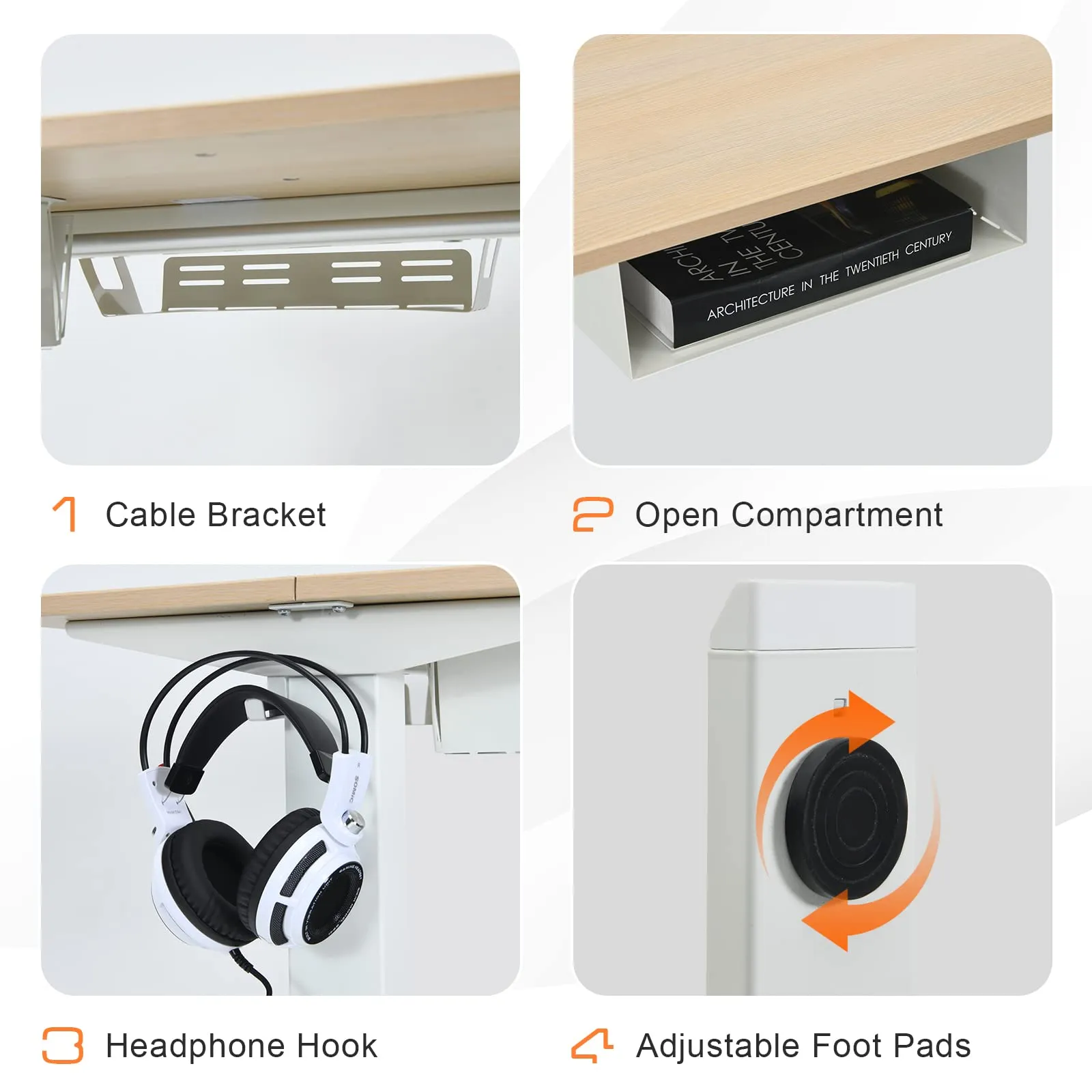 Tangkula Electric Height Adjustable Standing Desk