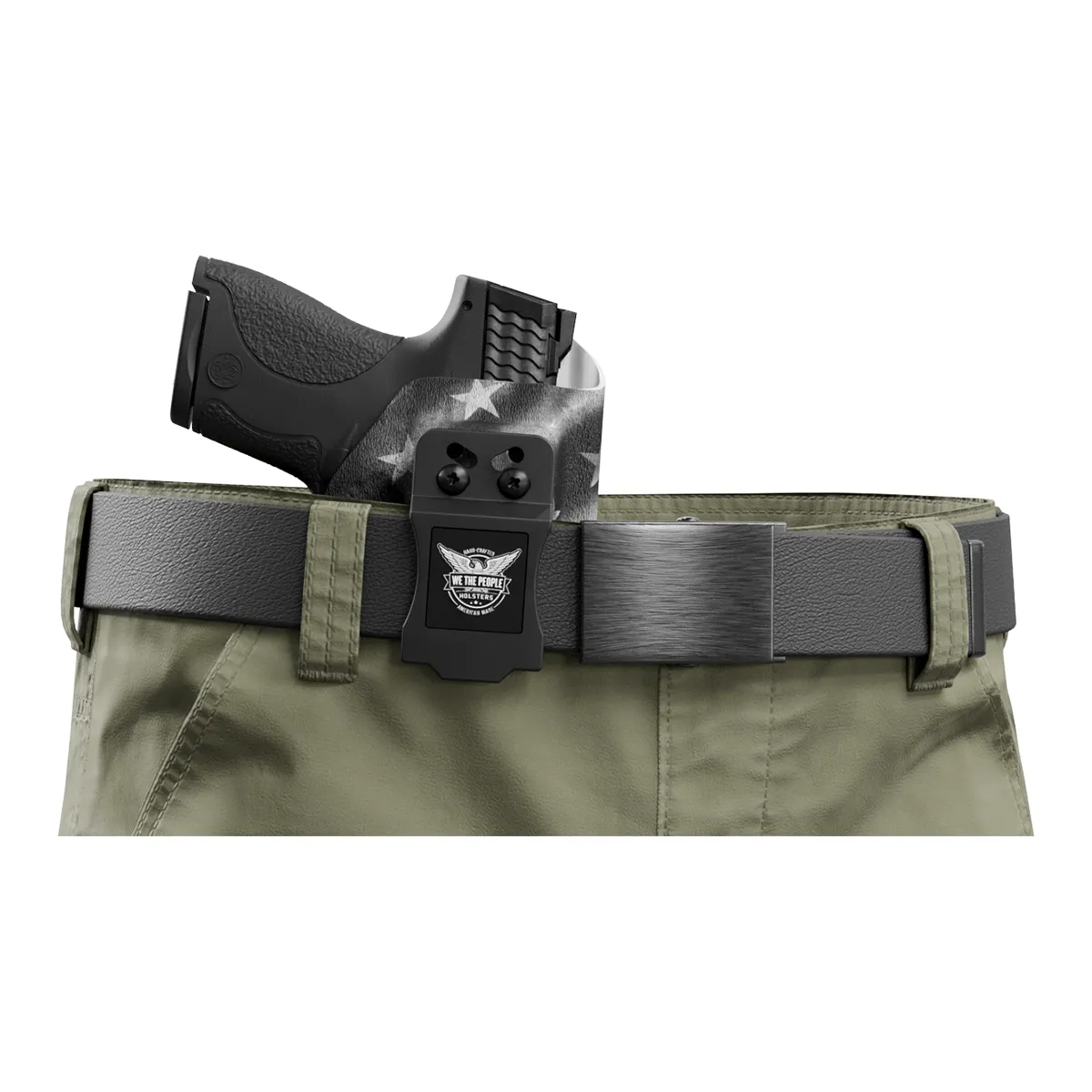 Thin Green Line Custom Printed Holster - IWB Kydex Holster - Military Support Holster