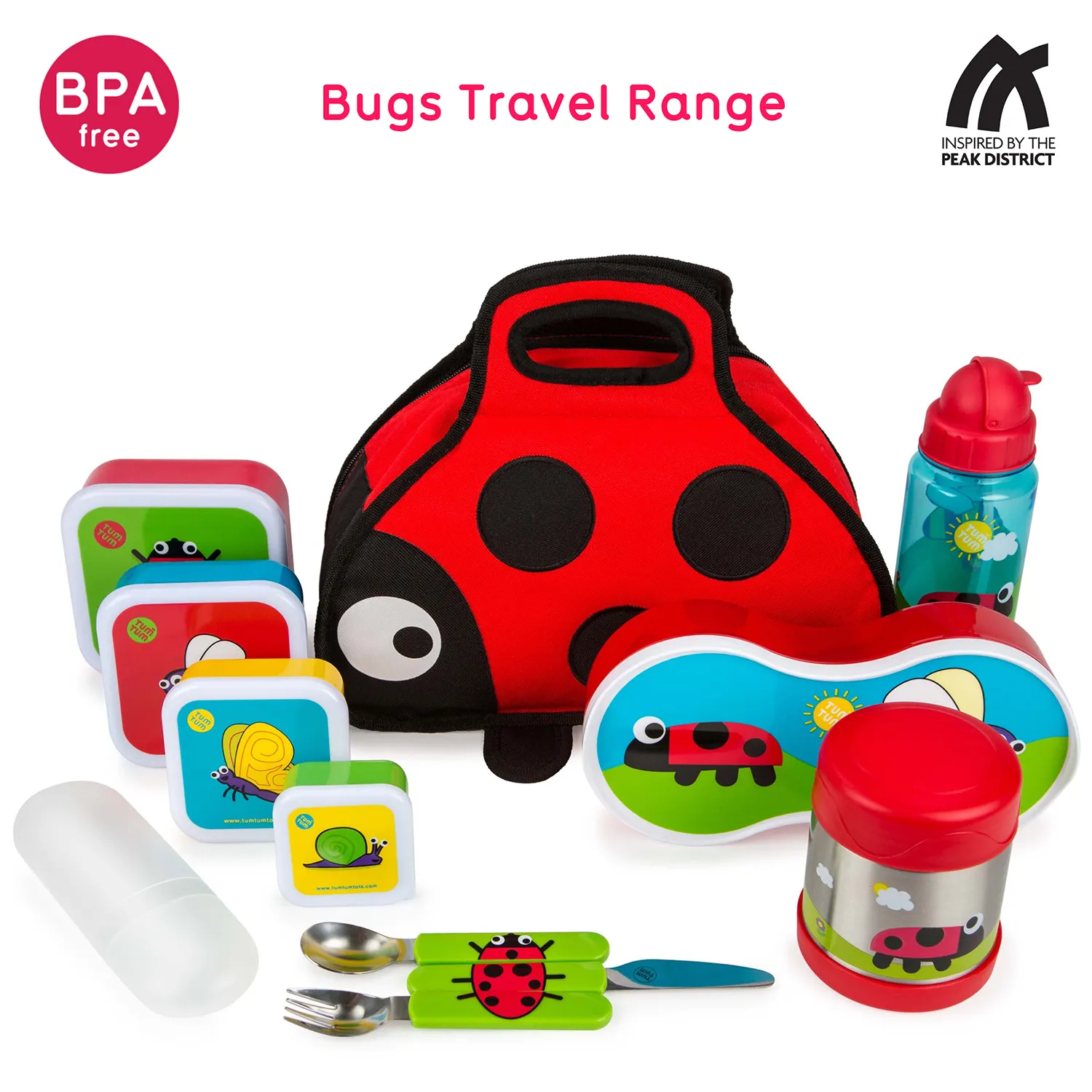 TUM TUM Nesting Snackpots X 4 - Bugs