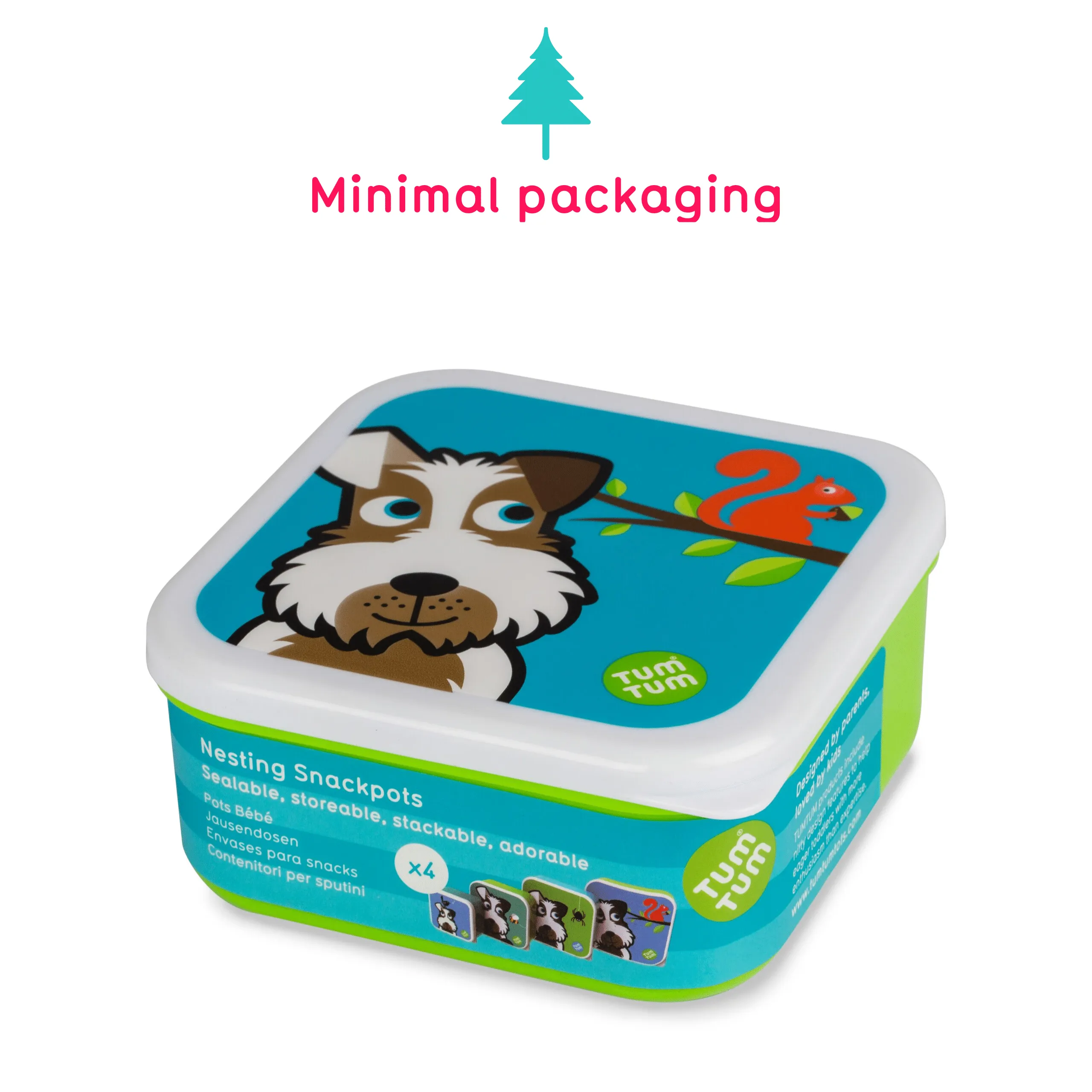 TUM TUM Nesting Snackpots X 4 - Scruff