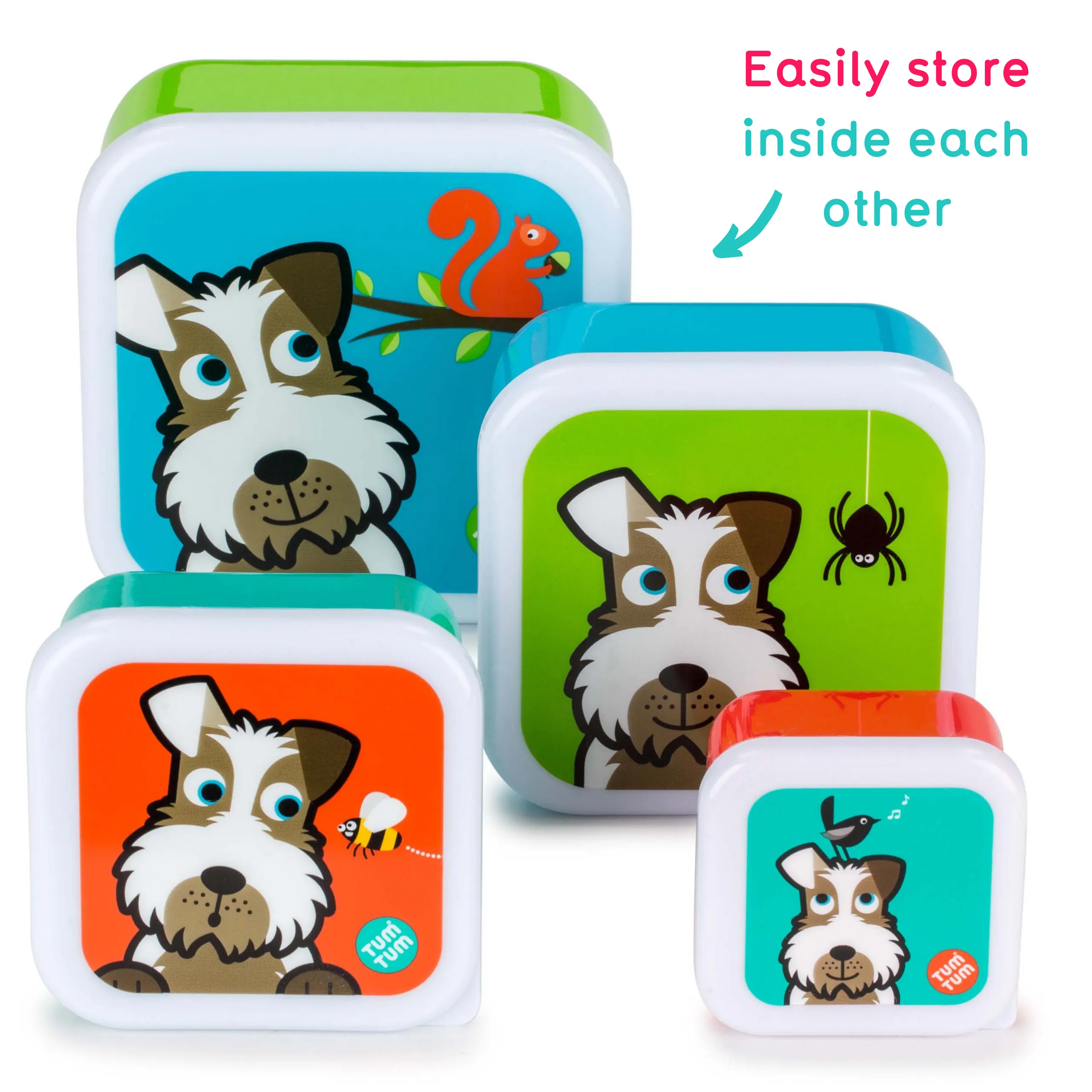 TUM TUM Nesting Snackpots X 4 - Scruff