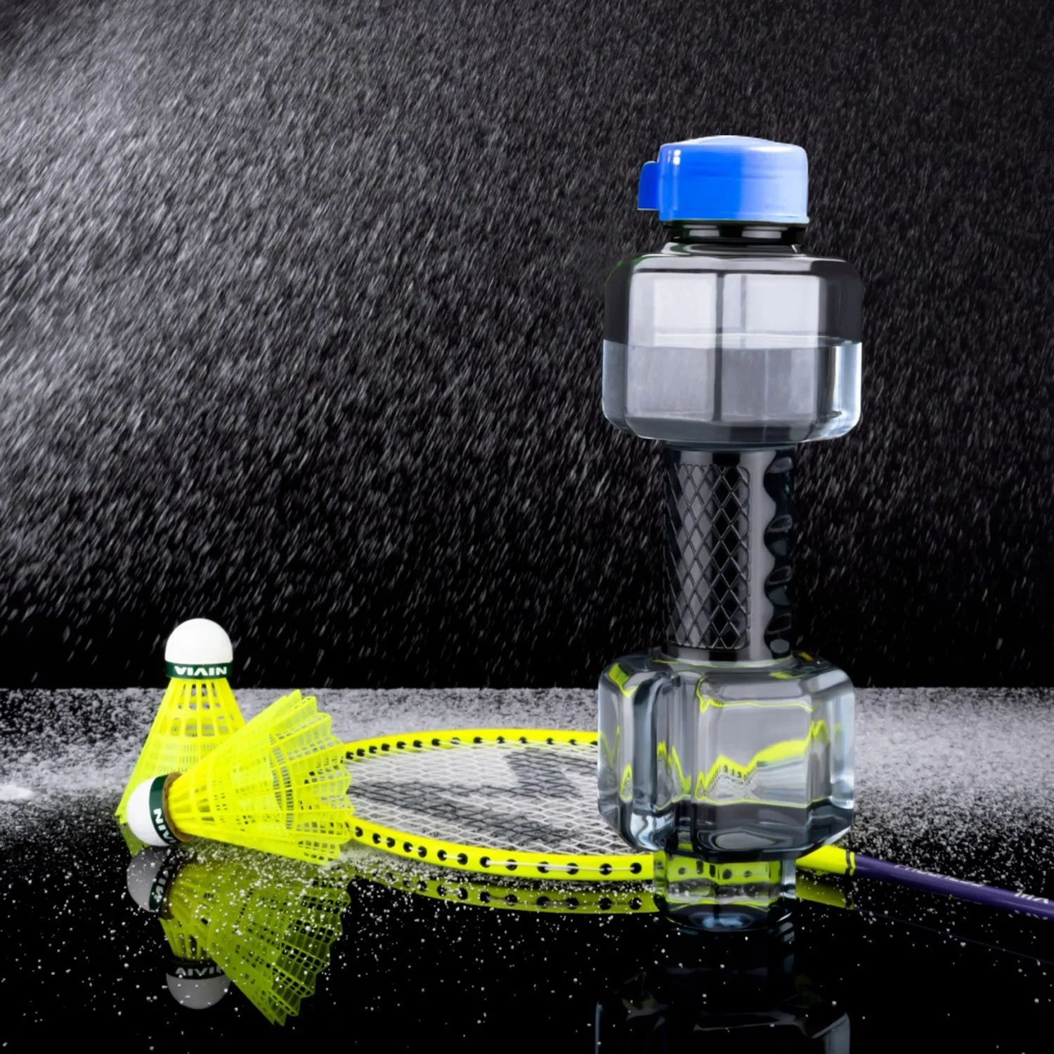 Unbreakable Plastic dumbbell Shape Water Bottle