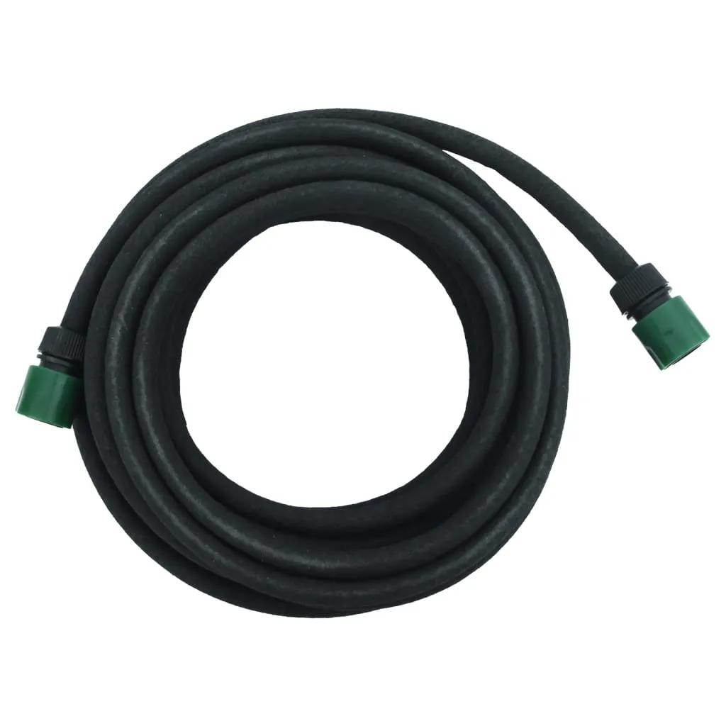 vidaXL Garden Soaker Hose - 10m Black Rubber, Efficient Irrigation Solution