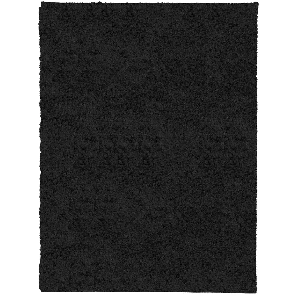 vidaXL Shaggy Rug PAMPLONA High Pile Modern Black 300x400 cm - Soft and Durable