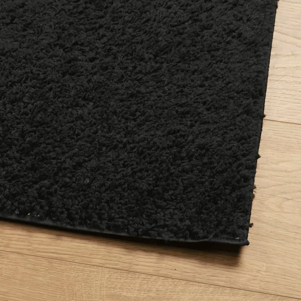 vidaXL Shaggy Rug PAMPLONA High Pile Modern Black 300x400 cm - Soft and Durable