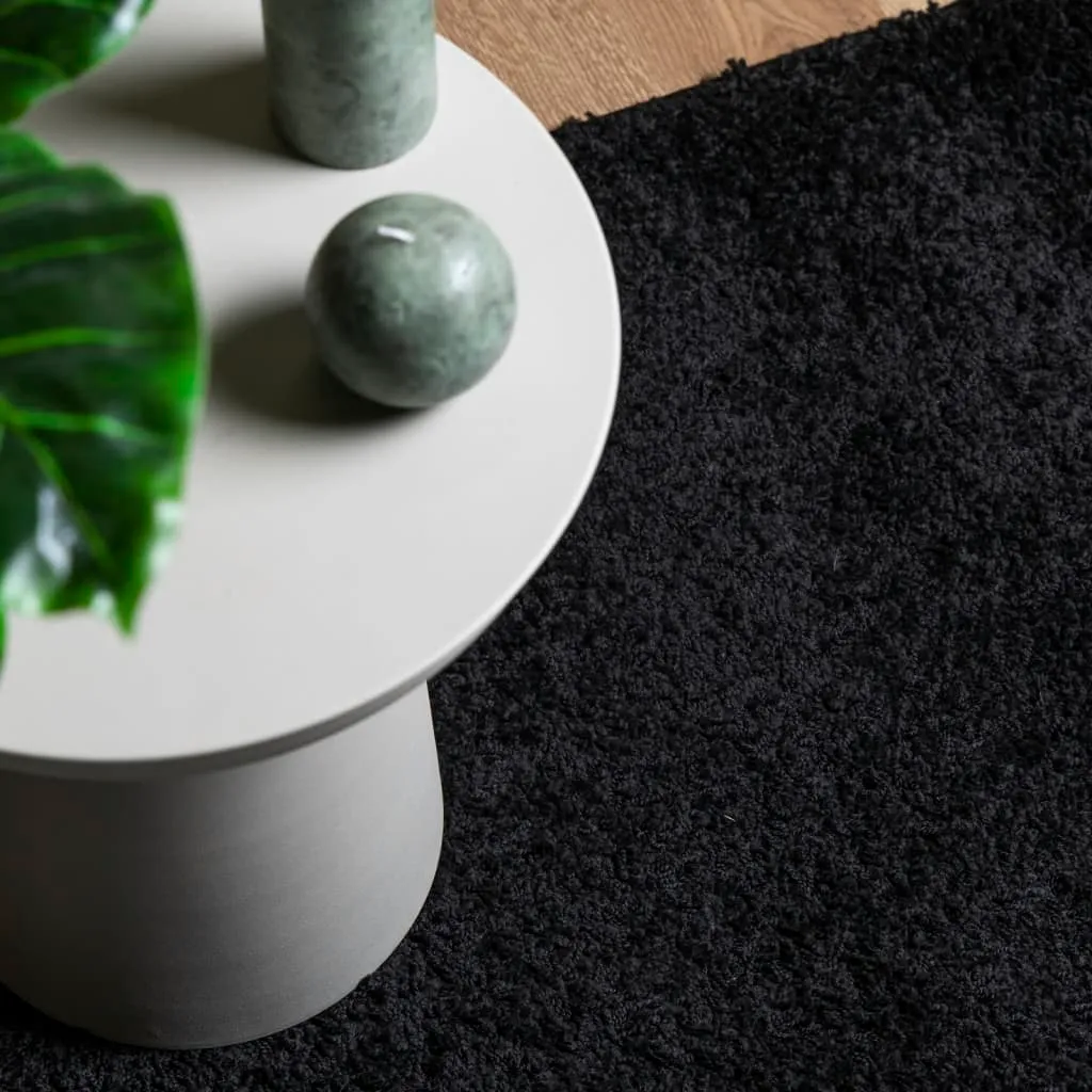 vidaXL Shaggy Rug PAMPLONA High Pile Modern Black 300x400 cm - Soft and Durable