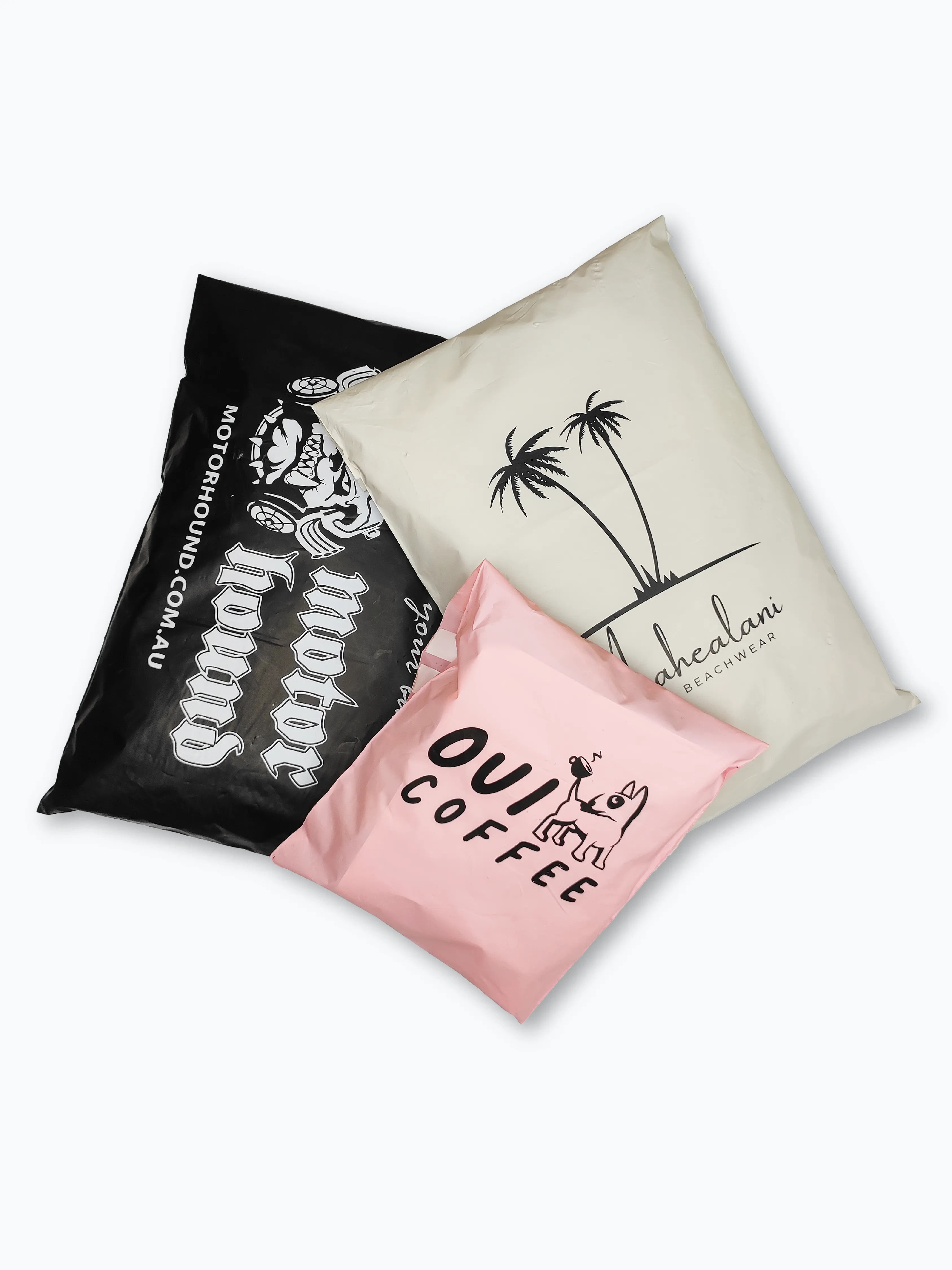 Warm Grey Custom Compostable Mailers WITH LOW MINIMUMS