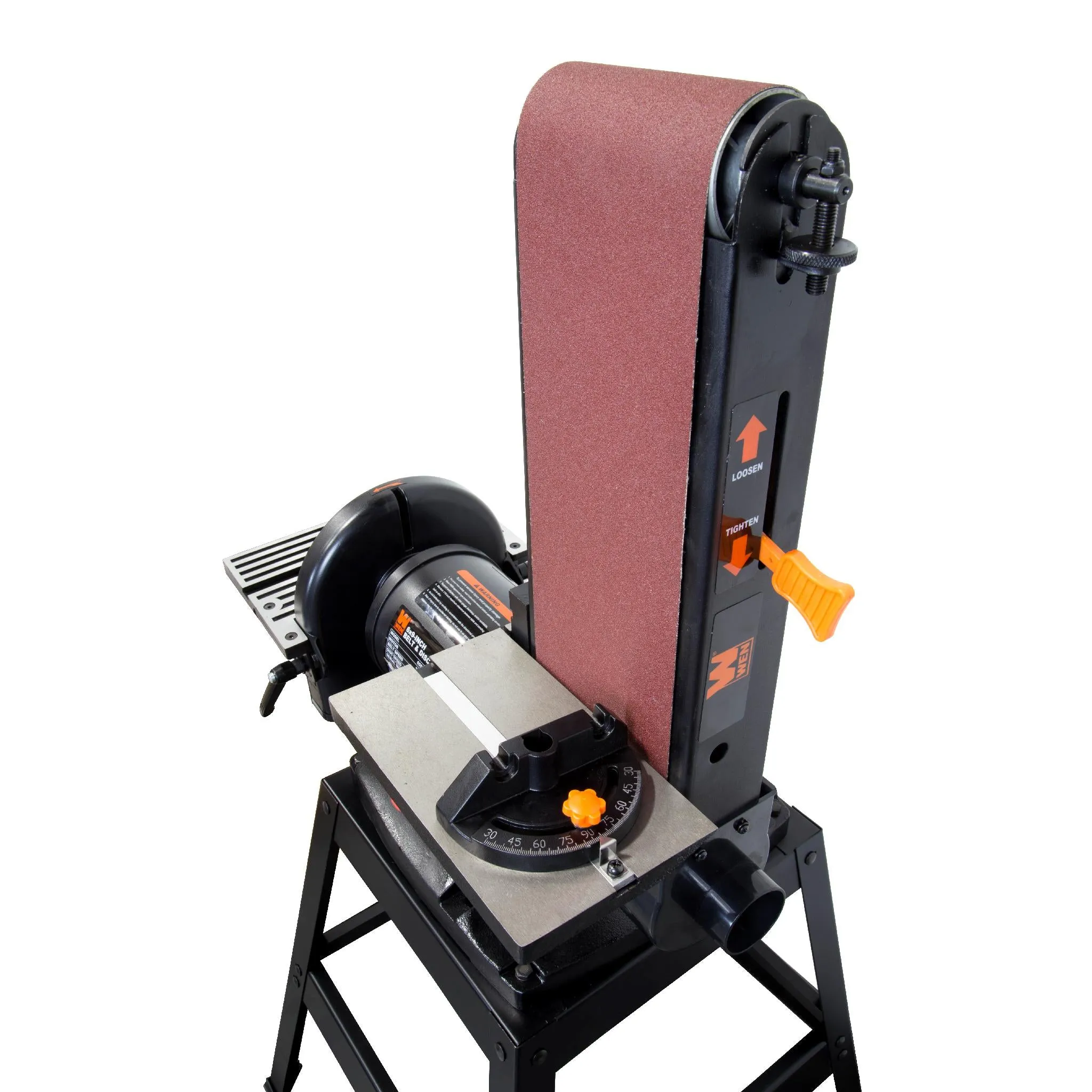WEN 6508 6 x 48 in. Belt and 9 in. Disc Sander with Stand