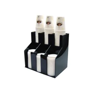 Winco CLO-3D Cup & Lid Organizer with 2 Tiers & 3 Stacks