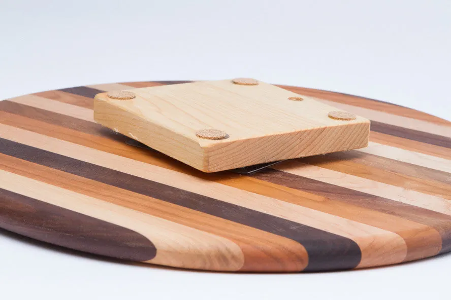 Wood Lazy Susan for Charcuterie and Cheese